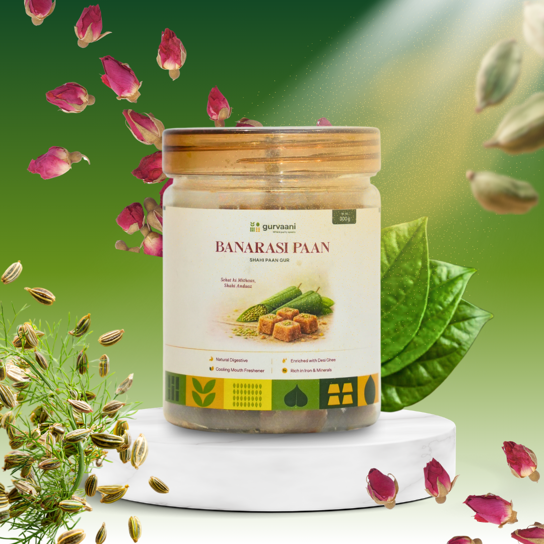 ⁠Banarasi Paan Jaggery Cubes